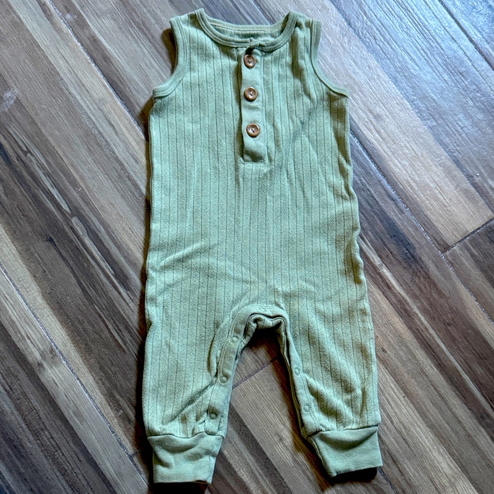 Sage Green Sleeveless Romper